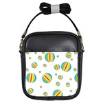 Balloon Ball District Colorful Girls Sling Bags Front