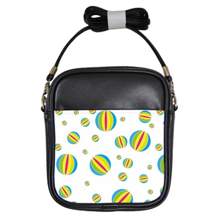 Balloon Ball District Colorful Girls Sling Bags