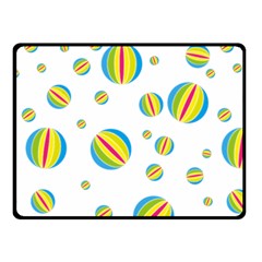 Balloon Ball District Colorful Double Sided Fleece Blanket (small)  by BangZart