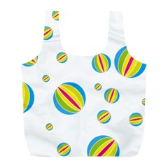 Balloon Ball District Colorful Full Print Recycle Bags (l)  by BangZart