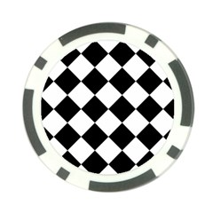 Grid Domino Bank And Black Poker Chip Card Guard