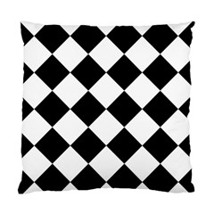 Grid Domino Bank And Black Standard Cushion Case (one Side) by BangZart