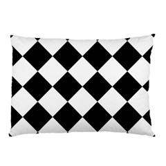 Grid Domino Bank And Black Pillow Case by BangZart