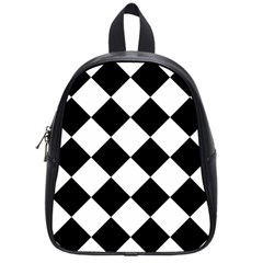 Grid Domino Bank And Black School Bag (Small)