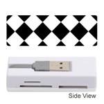 Grid Domino Bank And Black Memory Card Reader (Stick)  Front