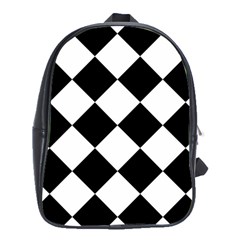 Grid Domino Bank And Black School Bag (XL)