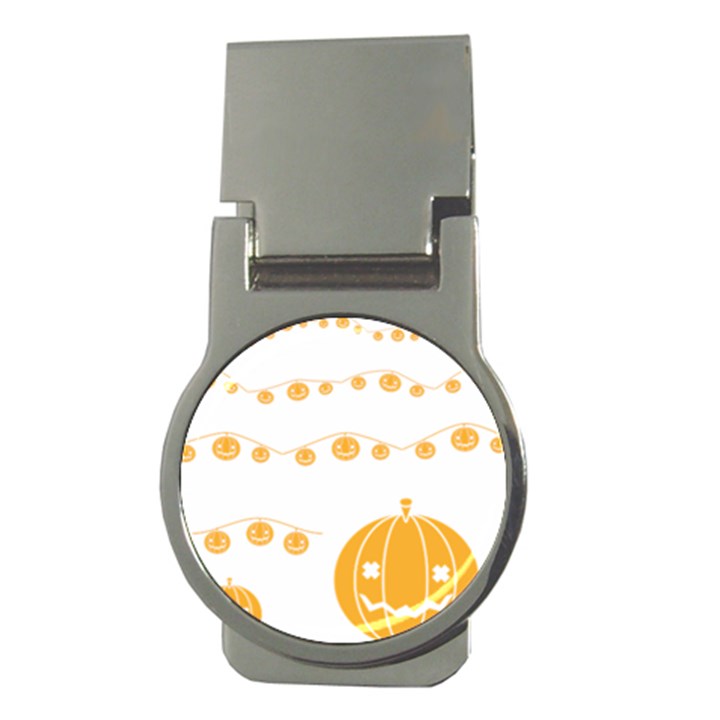 Pumpkin Halloween Deco Garland Money Clips (Round) 