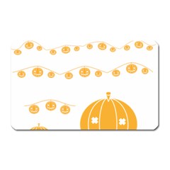 Pumpkin Halloween Deco Garland Magnet (rectangular) by BangZart