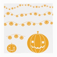 Pumpkin Halloween Deco Garland Medium Glasses Cloth (2-side) by BangZart