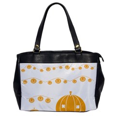 Pumpkin Halloween Deco Garland Office Handbags by BangZart