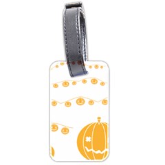 Pumpkin Halloween Deco Garland Luggage Tags (two Sides)