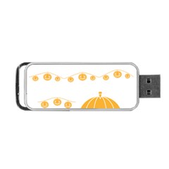 Pumpkin Halloween Deco Garland Portable Usb Flash (one Side) by BangZart