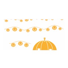 Pumpkin Halloween Deco Garland Satin Wrap by BangZart