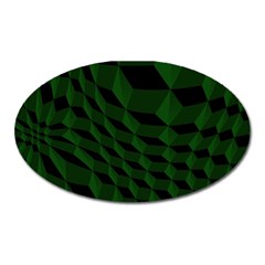 Pattern Dark Texture Background Oval Magnet by BangZart