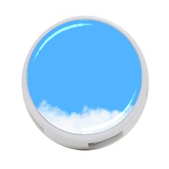 Sky Blue Blue Sky Clouds Day 4-port Usb Hub (one Side) by BangZart