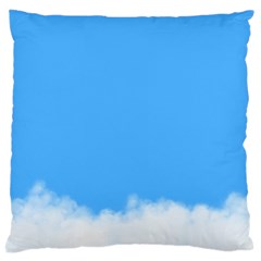 Sky Blue Blue Sky Clouds Day Large Cushion Case (one Side) by BangZart