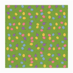 Balloon Grass Party Green Purple Medium Glasses Cloth (2-side) by BangZart