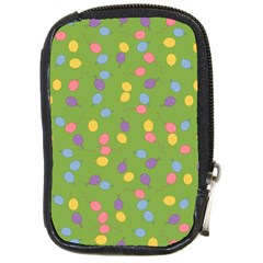 Balloon Grass Party Green Purple Compact Camera Cases by BangZart