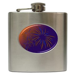 Sylvester New Year S Day Year Party Hip Flask (6 Oz) by BangZart