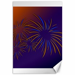 Sylvester New Year S Day Year Party Canvas 12  X 18   by BangZart