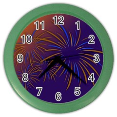 Sylvester New Year S Day Year Party Color Wall Clocks by BangZart