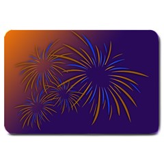 Sylvester New Year S Day Year Party Large Doormat  by BangZart