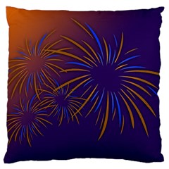 Sylvester New Year S Day Year Party Large Cushion Case (two Sides) by BangZart