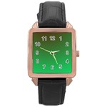 Course Colorful Pattern Abstract Rose Gold Leather Watch  Front