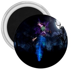 Magical Fantasy Wild Darkness Mist 3  Magnets by BangZart