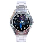 Magical Fantasy Wild Darkness Mist Stainless Steel Analogue Watch Front