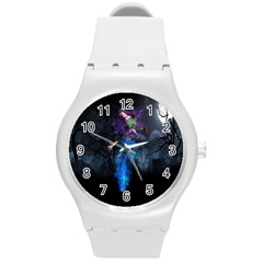 Magical Fantasy Wild Darkness Mist Round Plastic Sport Watch (m) by BangZart