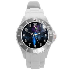 Magical Fantasy Wild Darkness Mist Round Plastic Sport Watch (l) by BangZart