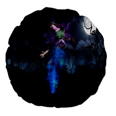 Magical Fantasy Wild Darkness Mist Large 18  Premium Flano Round Cushions by BangZart