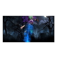 Magical Fantasy Wild Darkness Mist Satin Shawl by BangZart