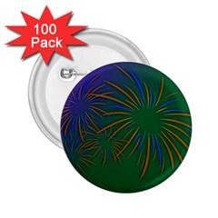 Sylvester New Year S Day Year Party 2 25  Buttons (100 Pack)  by BangZart