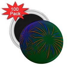 Sylvester New Year S Day Year Party 2 25  Magnets (100 Pack)  by BangZart