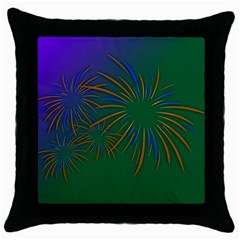 Sylvester New Year S Day Year Party Throw Pillow Case (black) by BangZart