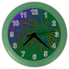 Sylvester New Year S Day Year Party Color Wall Clocks by BangZart