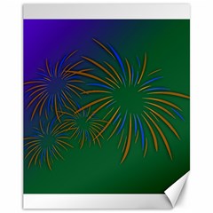 Sylvester New Year S Day Year Party Canvas 11  X 14   by BangZart