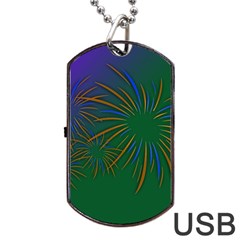 Sylvester New Year S Day Year Party Dog Tag Usb Flash (one Side)