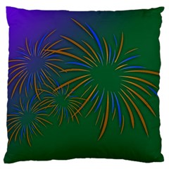 Sylvester New Year S Day Year Party Large Cushion Case (two Sides) by BangZart