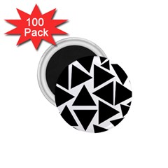 Template Black Triangle 1 75  Magnets (100 Pack)  by BangZart