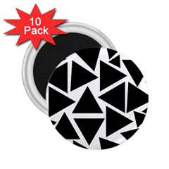 Template Black Triangle 2 25  Magnets (10 Pack)  by BangZart