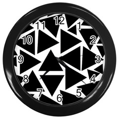 Template Black Triangle Wall Clocks (black) by BangZart