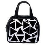 Template Black Triangle Classic Handbags (One Side) Front