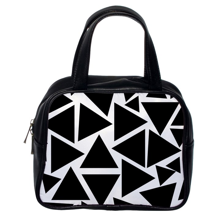 Template Black Triangle Classic Handbags (One Side)