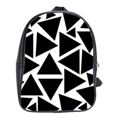 Template Black Triangle School Bag (large) by BangZart