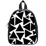 Template Black Triangle School Bag (Small) Front