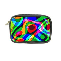 Digital Multicolor Colorful Curves Coin Purse by BangZart