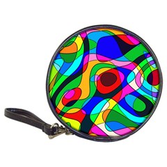 Digital Multicolor Colorful Curves Classic 20-cd Wallets by BangZart